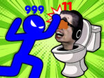 Stickman Kahraman Skibidi Kule Savunması